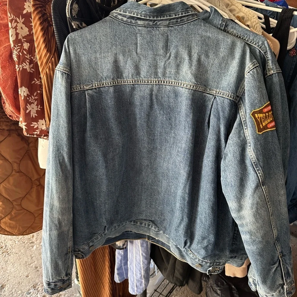 Lucky brand Blue Denim Jacket with Patch